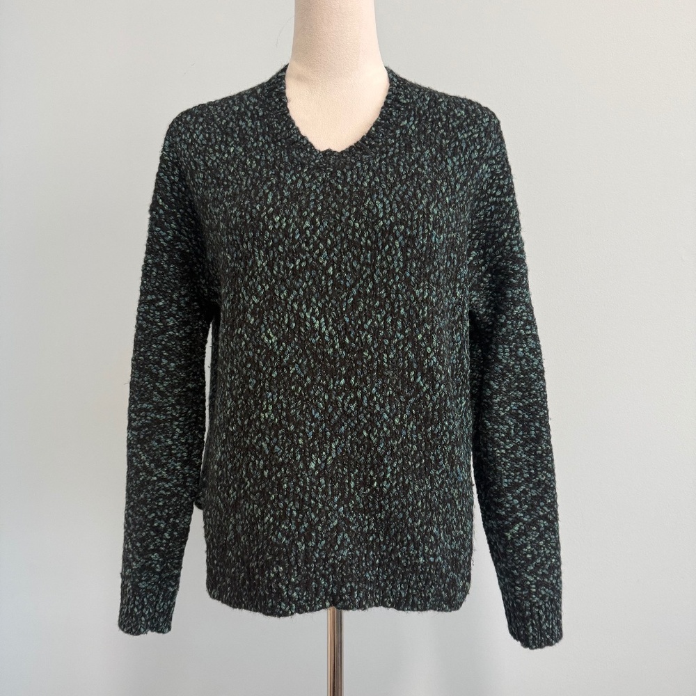 Vince Women’s Marled Pullover Textured Sweater Size M Heavy Knit